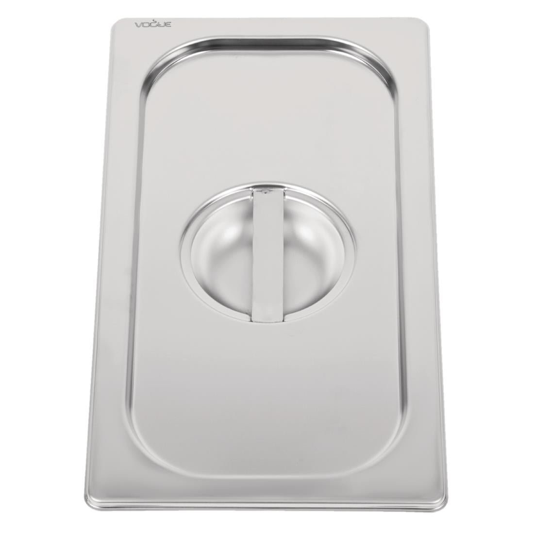 Couvercle inox 18/10 professionnel Vogue GN 1/3 — DW457