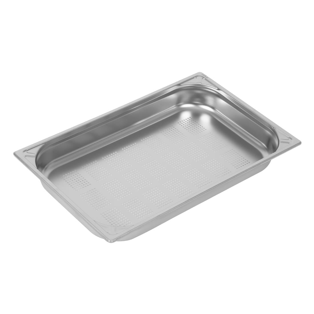 Bac inox 18/10 perforé GN 1/1 professionnel Vogue 65mm — DW461