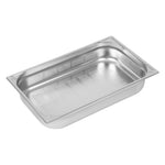 Bac inox 18/10 perforé GN 1/1 professionnel Vogue 100mm — DW462