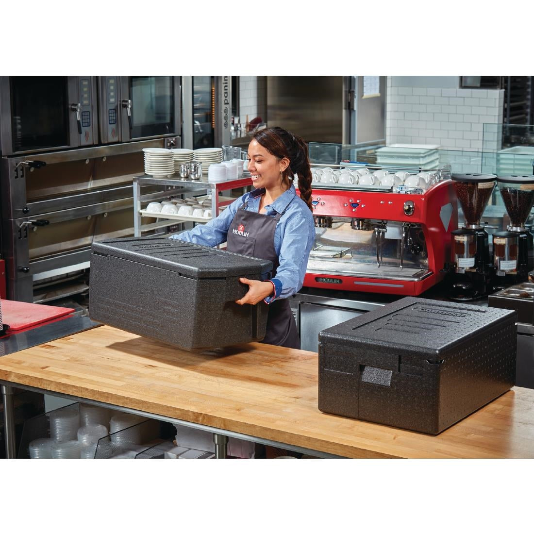 Conteneur EPP à large poignées GN 1/1 à ouverture sur le dessus Cambro 46L — DW580