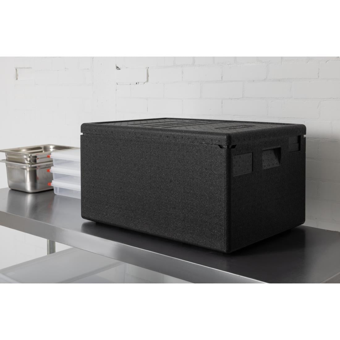 Conteneur isotherme ouverture sur le dessus Cambro GoBox EPP noir 80L — DW582