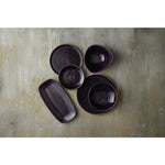 Bols triangulaires Churchill Stonecast Patina Purple 185mm (Lot de 12) — DX067