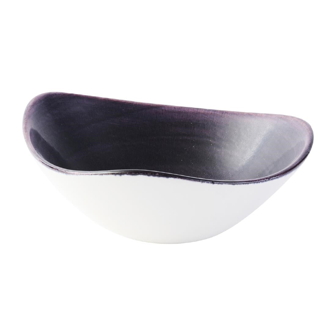 Bols triangulaires Churchill Stonecast Patina Purple 235mm (Lot de 12) — DX066