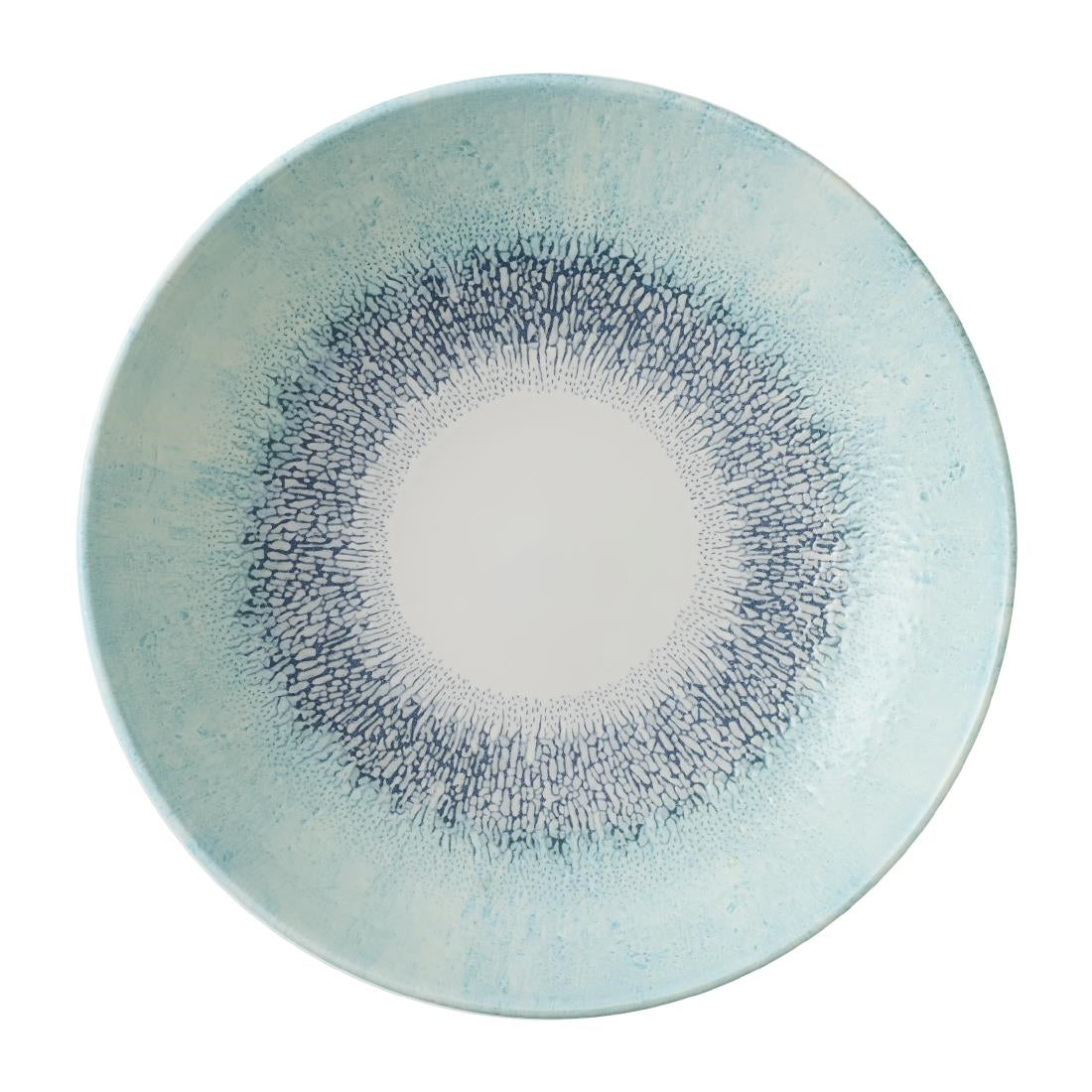 Assiettes coupe ronde Churchill Studio Prints Fusion Blue 248mm (Lot de 12) — DX076