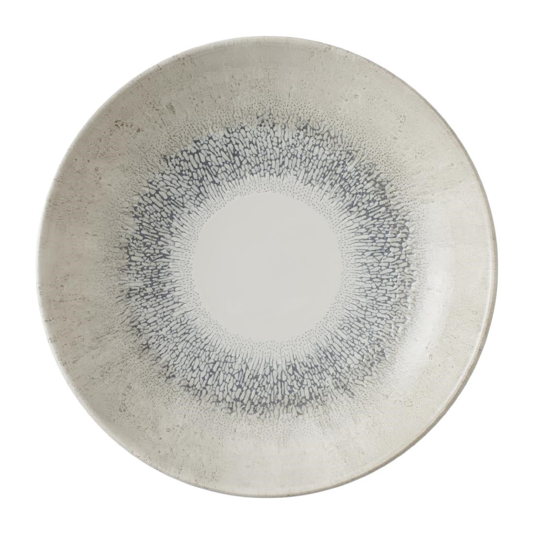 Assiettes coupes rondes Churchill Studio Prints Fusion Grey 248mm (Lot de 12) — DX081