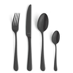 Cuillères à café moyennes Amefa Austin noires (lot de 12) — DX637