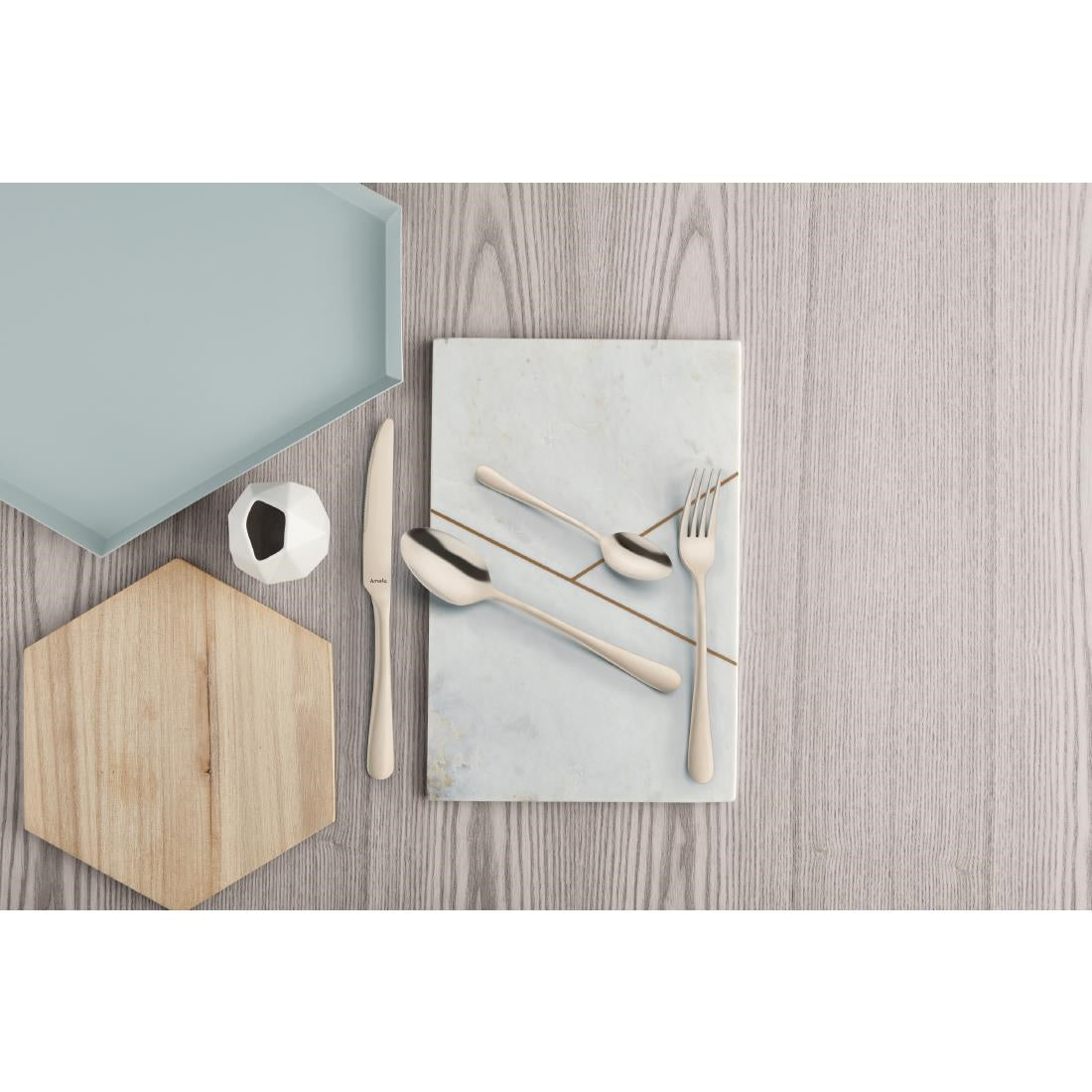 Cuillères de table Amefa Austin champagne (lot de 12) — DX640