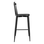 Tabourets hauts en aluminium Bolero Windsor noirs (lot de 2) — DX688