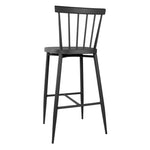 Tabourets hauts en aluminium Bolero Windsor noirs (lot de 2) — DX688