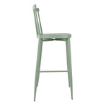 Tabourets hauts en aluminium Bolero Windsor verts (lot de 2) — DX689