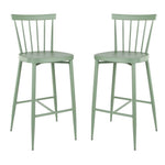Tabourets hauts en aluminium Bolero Windsor verts (lot de 2) — DX689