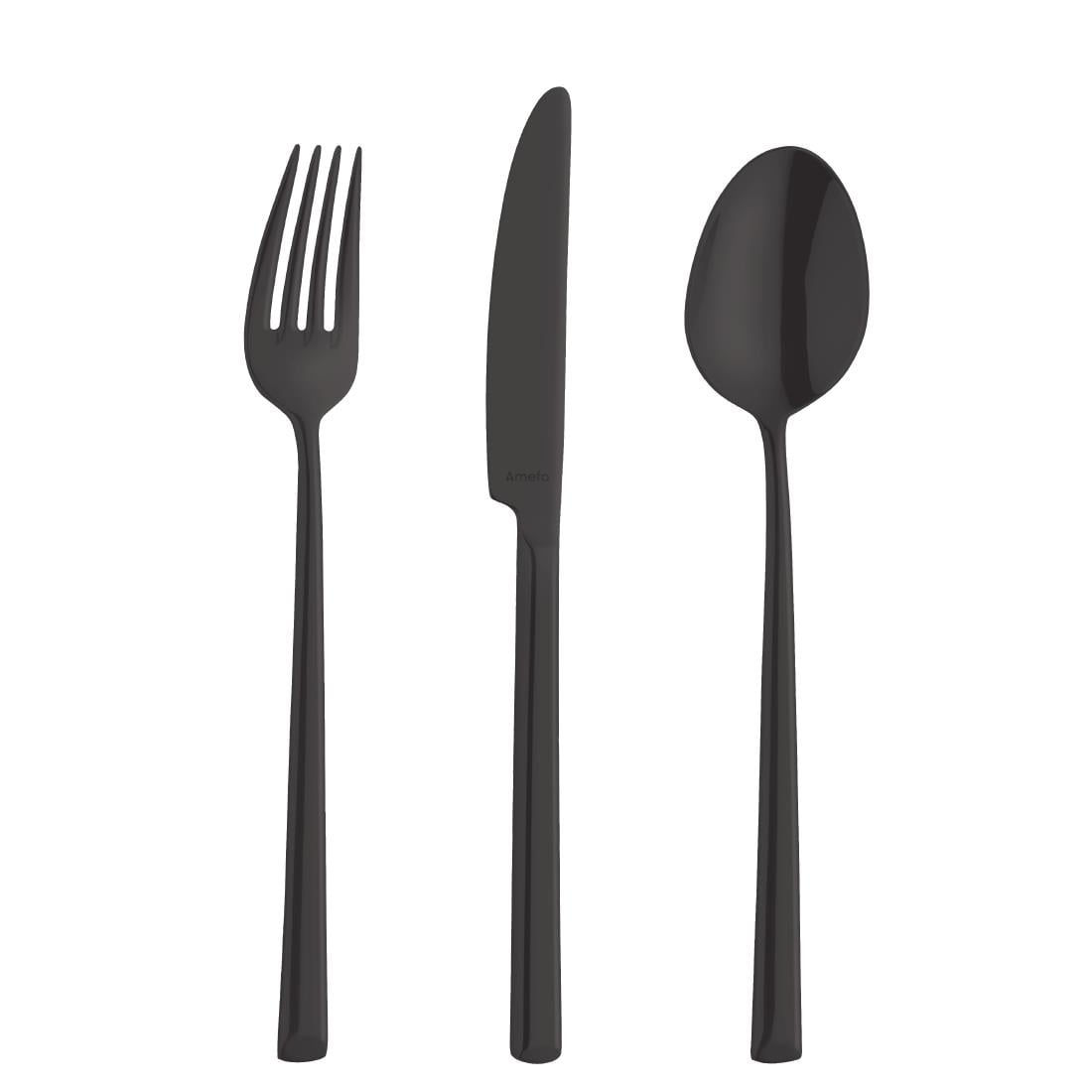 Cuillères de table Amefa Metropole PVD noires (lot de 12) — DX692