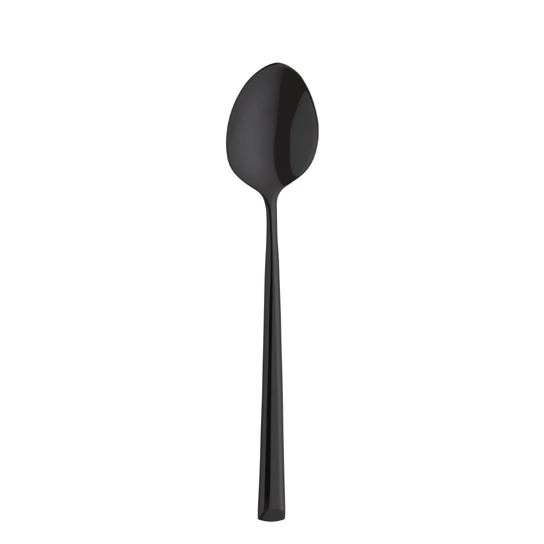 Cuillères à café moyennes Amefa Metropole PVD noires (lot de 12) — DX696