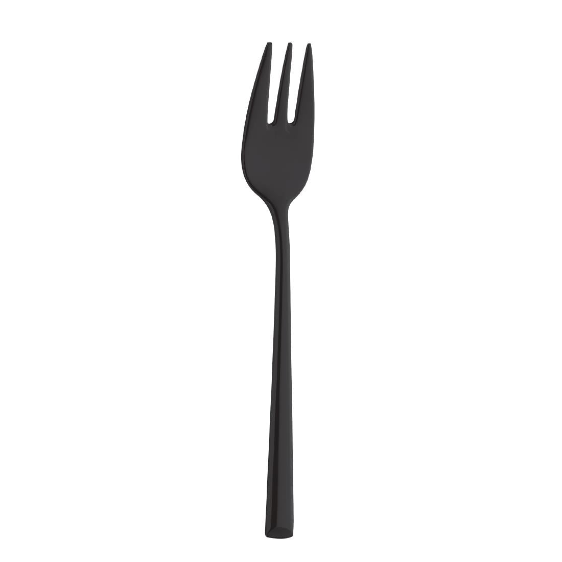 Fourchettes à gâteau Amefa Metropole PVD noires (lot de 12) — DX698