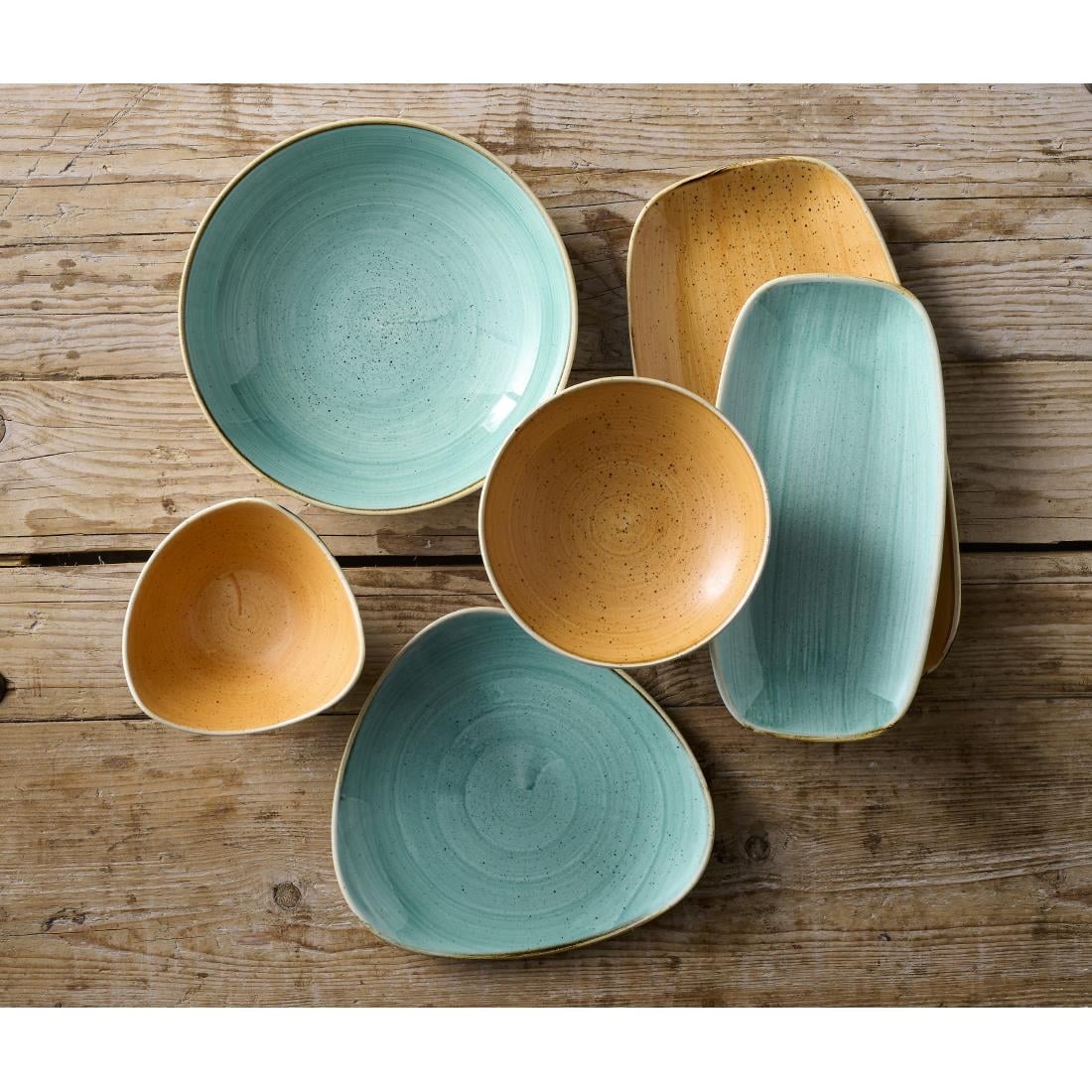 Assiettes avec rebord Churchill Stonecast Tangerine 217mm (Lot de 12) — DX774