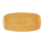 Assiettes oblongues Churchill Stonecast Tangerine Chefs' No. 3 (298 x 153mm) (Lot de 12) — DX782