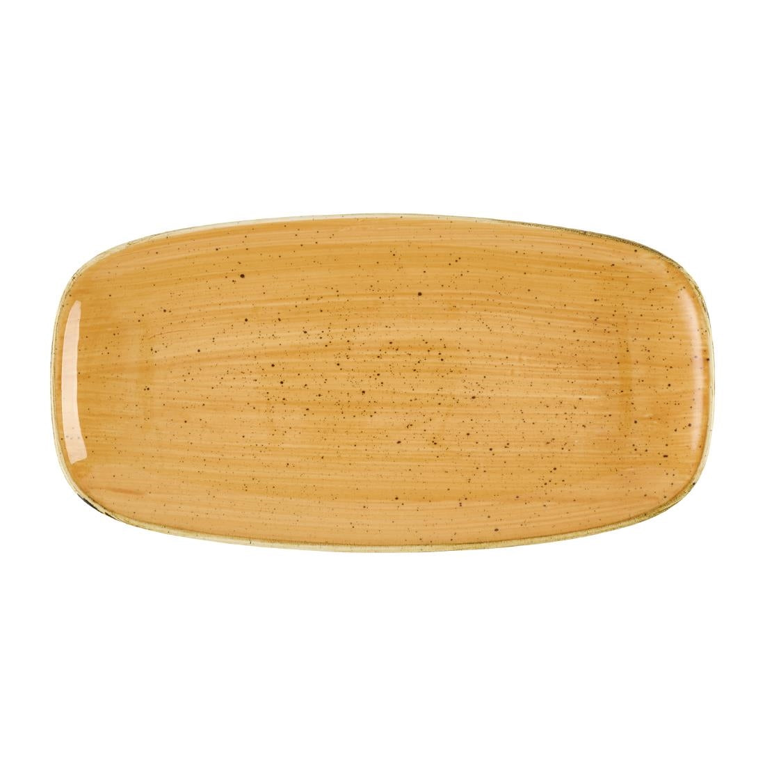 Assiettes oblongues Churchill Stonecast Tangerine Chefs' No. 3 (298 x 153mm) (Lot de 12) — DX782