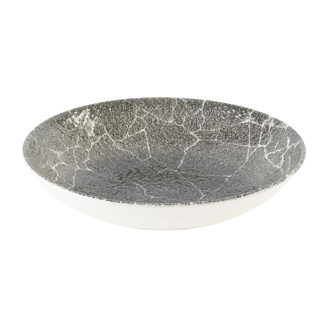 Assiettes coupes rondes Churchill Studio Prints Kintsugi Quartz Black 248mm (Lot de 12) — DX808