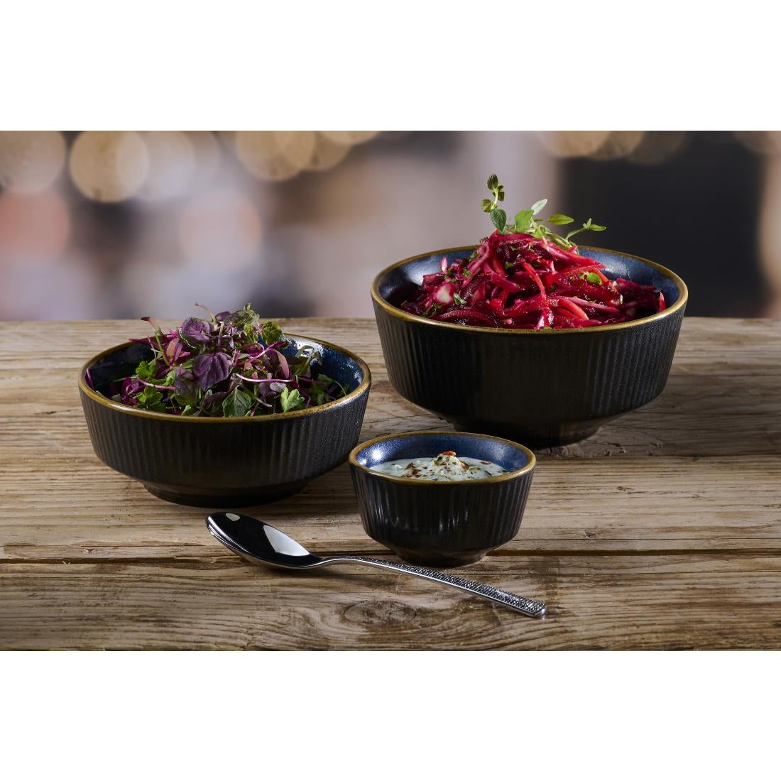 Bols à soupe Churchill Nourish Tokyo Blue Kochi 62 x 130mm (Lot de 12) — DX846