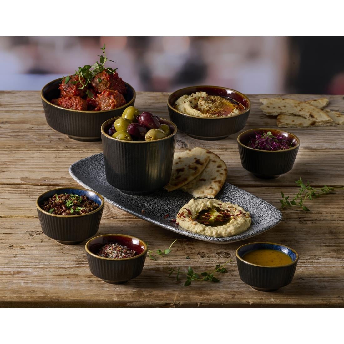 Bols à soupe Churchill Nourish Tokyo Blue Kochi 50 x 115mm (Lot de 12) — DX848