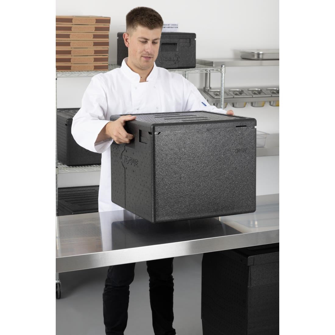 Conteneur pour 8 pizza isotherme EPP Vogue 59L — DX991