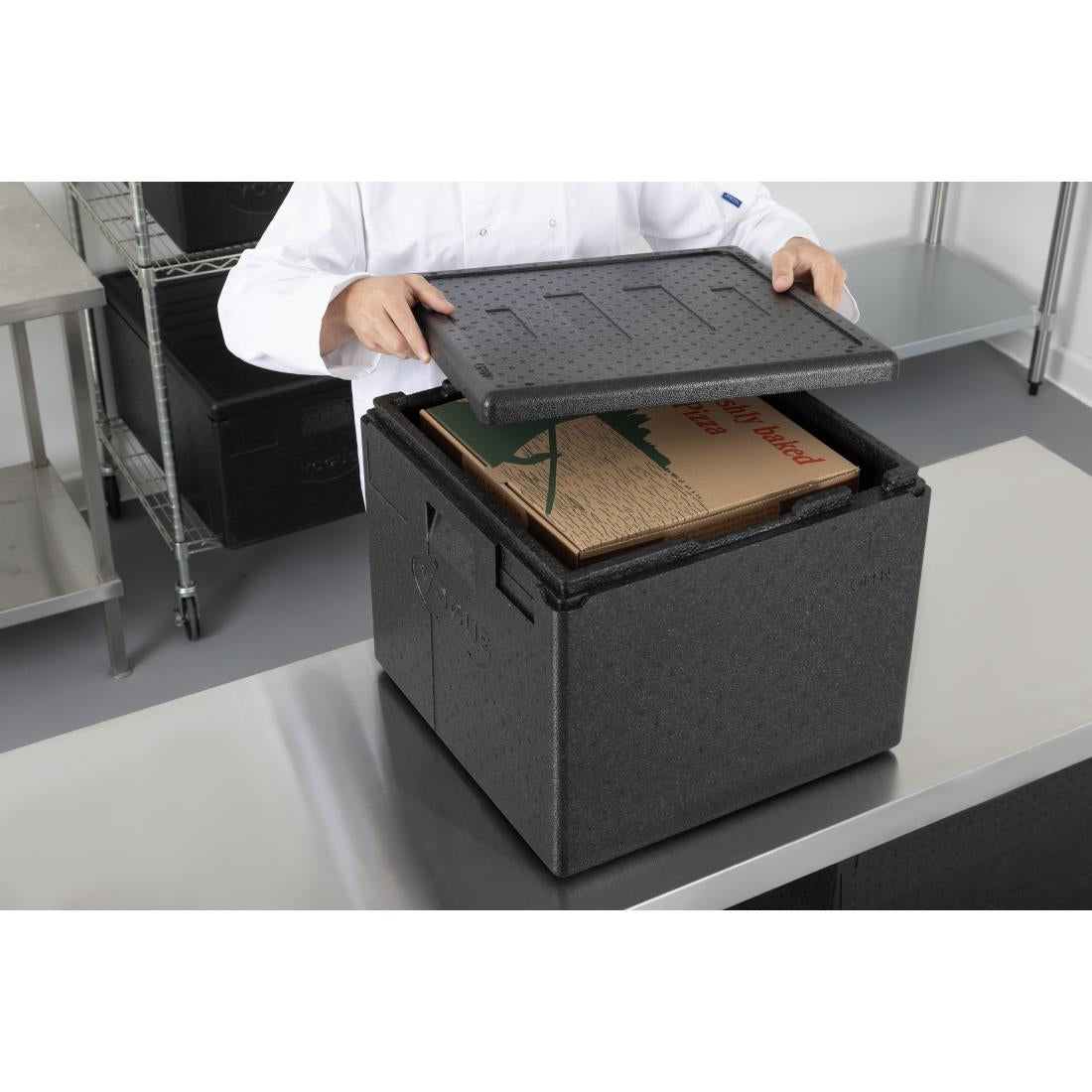 Conteneur pour 8 pizza isotherme EPP Vogue 59L — DX991