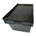Caisse de transport/stockage en plastique Vogue avec couvercle attaché 600x400x320mm — DX995