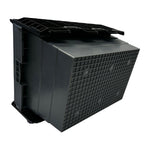 Caisse de transport/stockage en plastique Vogue avec couvercle attaché 600x400x320mm — DX995