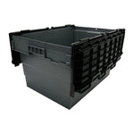 Caisse de transport/stockage en plastique Vogue avec couvercle attaché 600x400x320mm — DX995