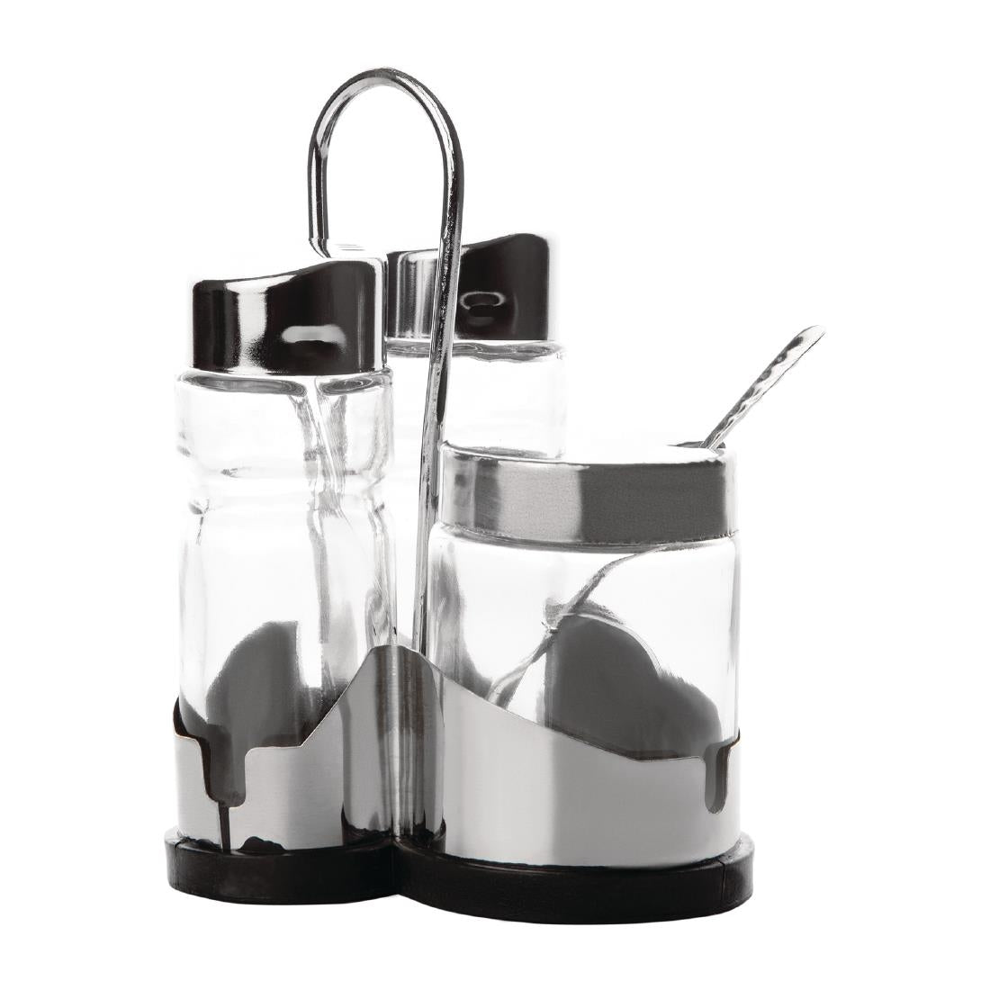 Ménagère 3 pièces sel poivre moutarde Paris Comas — DY414