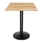 Plateau de table carré pré-percé coloris bois naturel Bolero 700mm — DY737