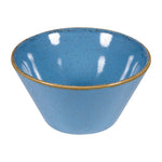 Bols triangulaires Churchill Stonecast Zest Cornflower Blue 340ml (Lot de 12) — DY890