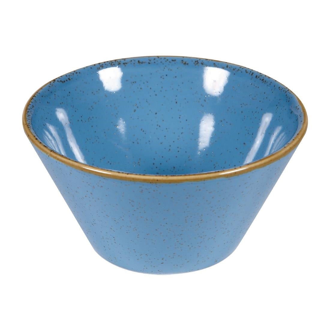 Bols triangulaires Churchill Stonecast Zest Cornflower Blue 340ml (Lot de 12) — DY890