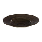 Bols à bord large Churchill Stonecast Patina Wide Iron Black 280mm (Lot de 12) — DY909
