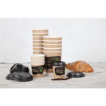 Couvercles gobelets boissons chaudes CPLA compostables Fiesta Compostable 340 ml (lot de 1000) — DS053