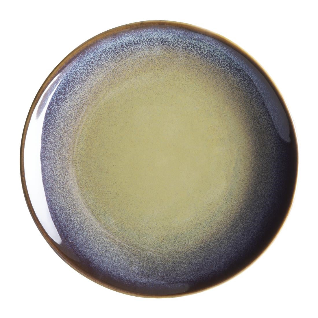 Assiettes plates Olympia Birch aubergine 205mm (lot de 6) — DZ696