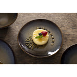 Assiettes plates Olympia Birch aubergine 205mm (lot de 6) — DZ696