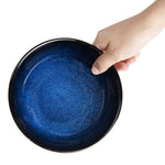 Bols plats Olympia Luna bleu nuit 160 mm (lot de 6) — DZ772