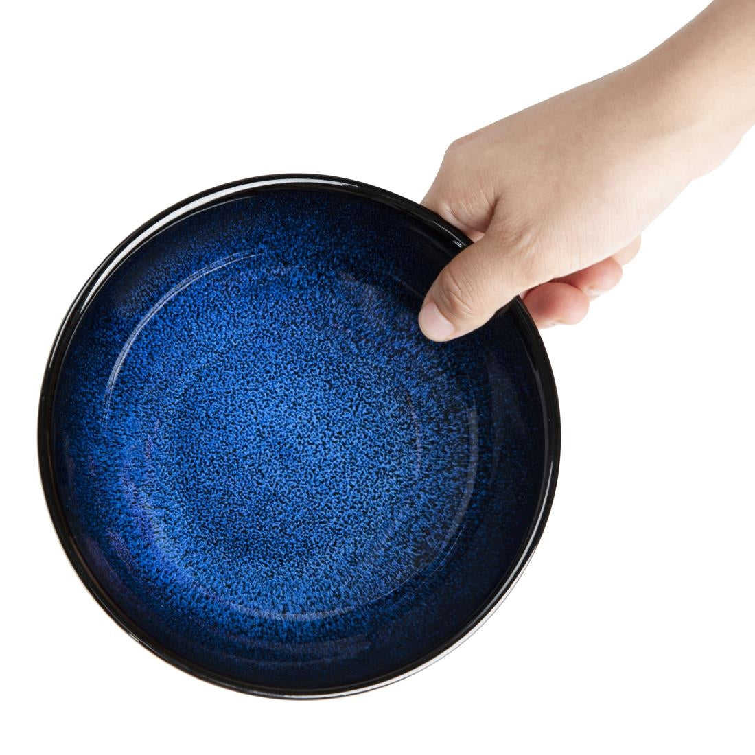 Bols plats Olympia Luna bleu nuit 160 mm (lot de 6) — DZ772