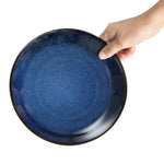 Assiettes creuses Olympia Luna bleu nuit 205 mm (lot de 4) — DZ779