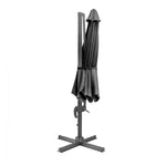 Parasol déporté professionnel Bolero Venice noir 3,5 m — DZ872