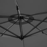 Parasol déporté professionnel Bolero Venice noir 3,5 m — DZ872