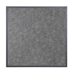 Plateau de table extérieur carré en verre trempé Bolero noir brossé bord gris 700 mm — DZ873