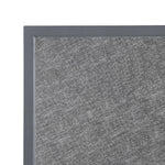 Plateau de table extérieur carré en verre trempé Bolero noir brossé bord gris 700 mm — DZ873