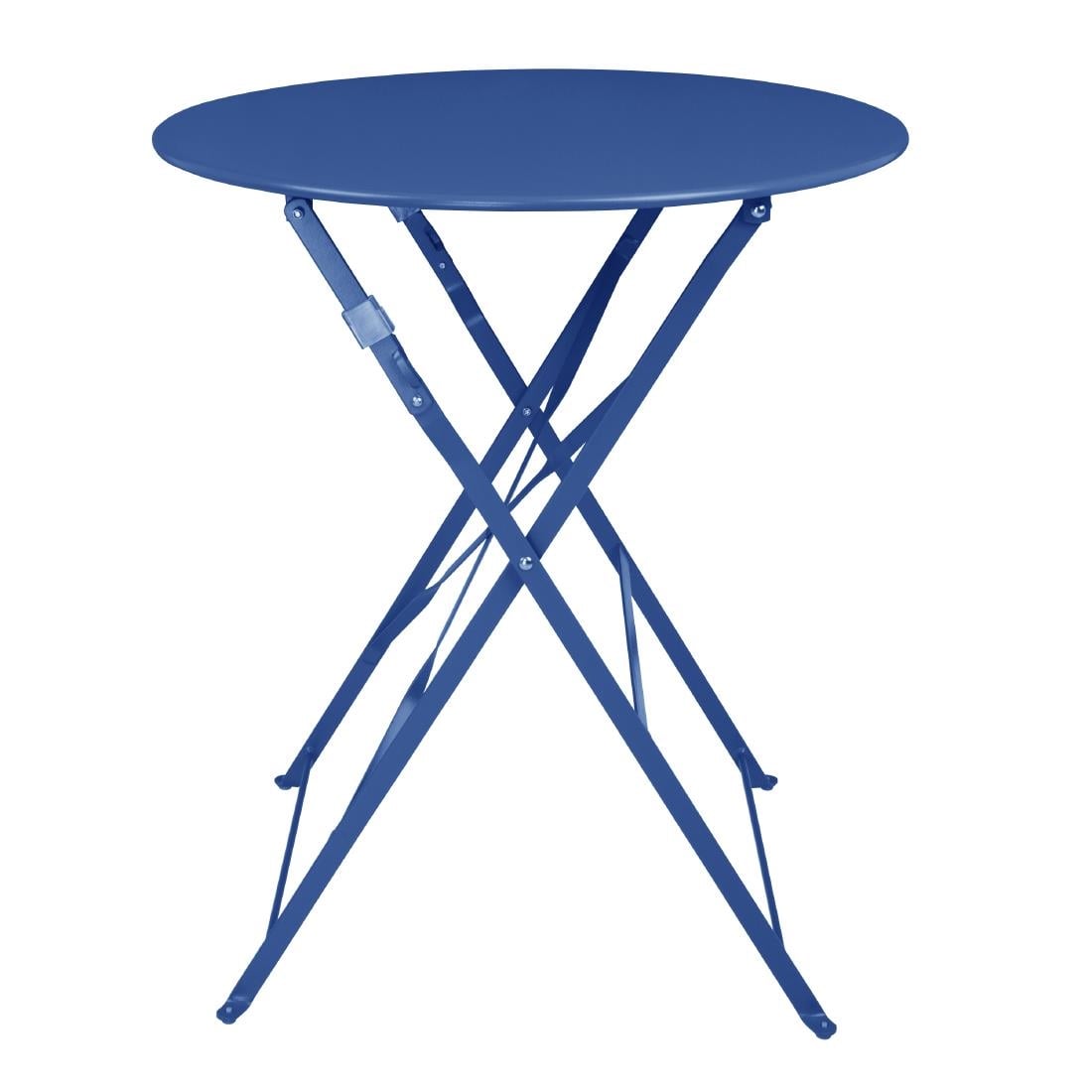 Table de terrasse ronde Bolero Perth bleu marine foncé — DZ875