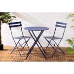Table de terrasse ronde Bolero Perth bleu marine foncé — DZ875