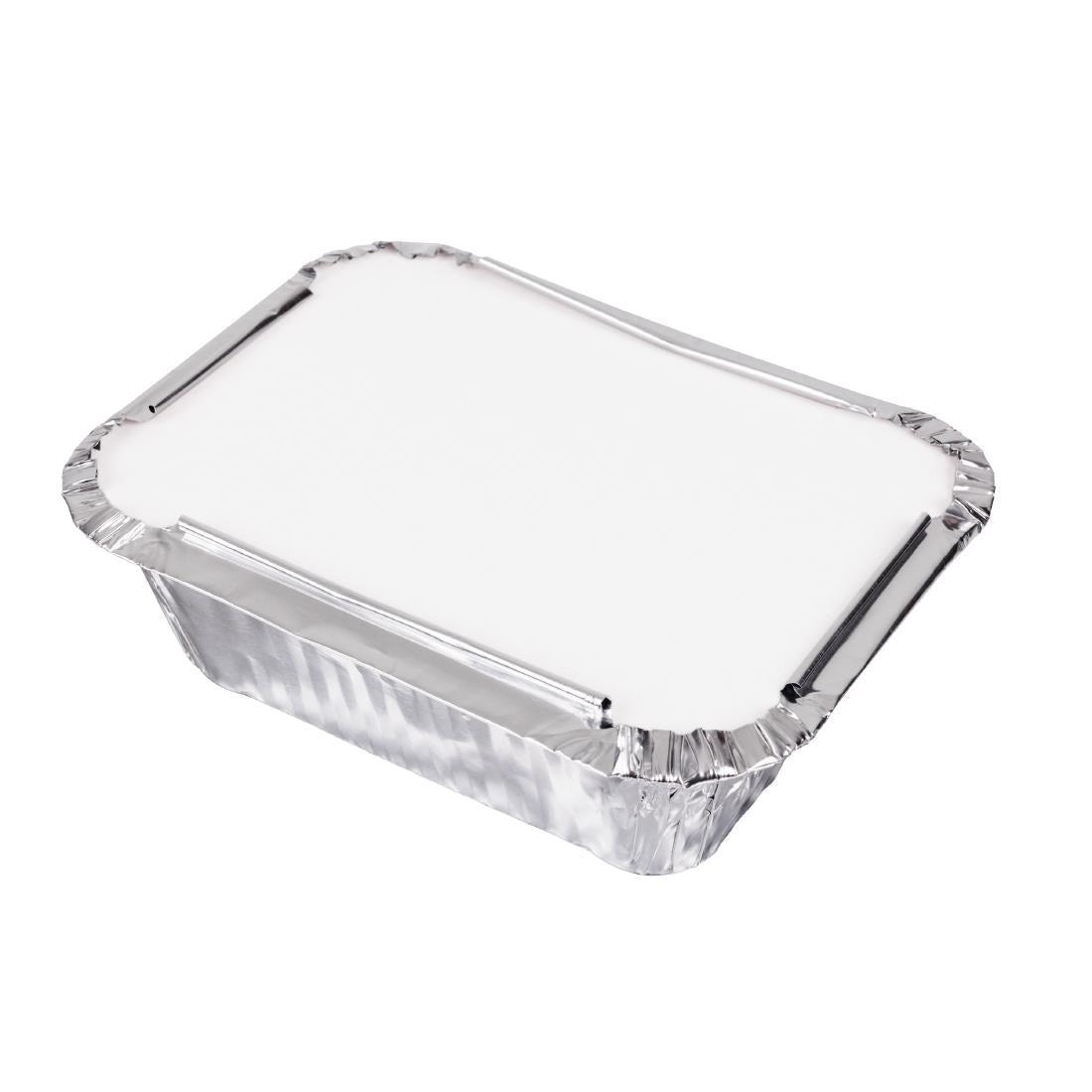 Couvercles en papier Fiesta Recyclable pour barquettes en aluminium de 250ml (lot de 1000) — DZ891