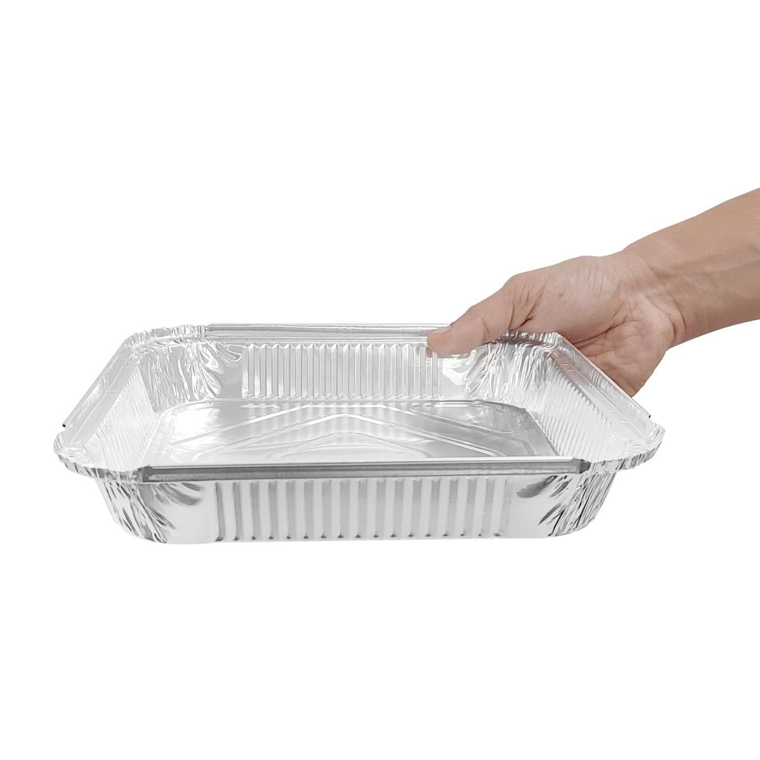Barquettes en aluminium peu profondes Fiesta Recyclable 1,58L (lot de 1000) — DZ893