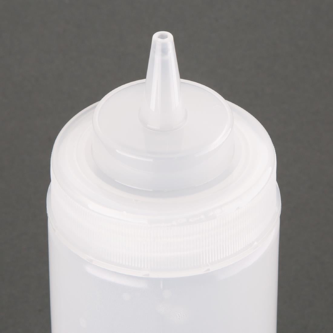 Distributeur de sauce à col large Vogue 454ml transparent — E092
