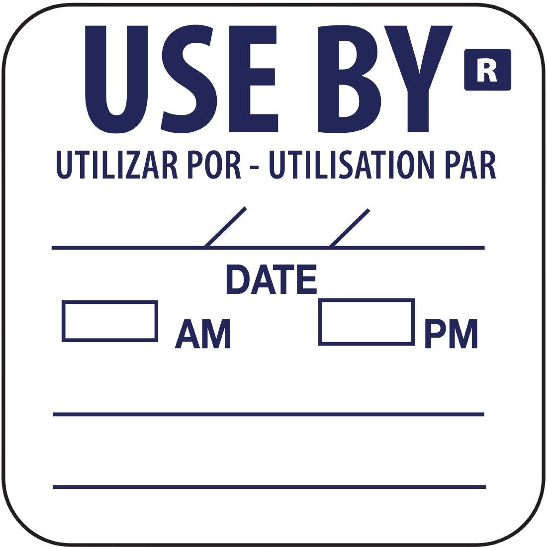 Etiquettes décollables Hygiplas à utiliser avant le (lot de 1000) — E150